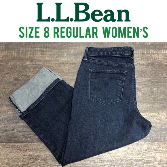 L.L. Bean Pants - L. L. Bean straight fit crop denim jeans